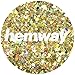 Hemway Gold Holographic Mix Glitter Chunky Multi Purpose Dust Powder Arts & Crafts Wine Glass Decoration Weddings Flowers Cosmetic Face Eye Body Nails Skin Hair Festival 10g