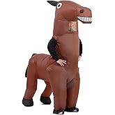 HOMEMOOD Horse Inflatable Costume Adult, Full Body Blow Up Costume for Halloween Christmas Carnival Party Dress-Up