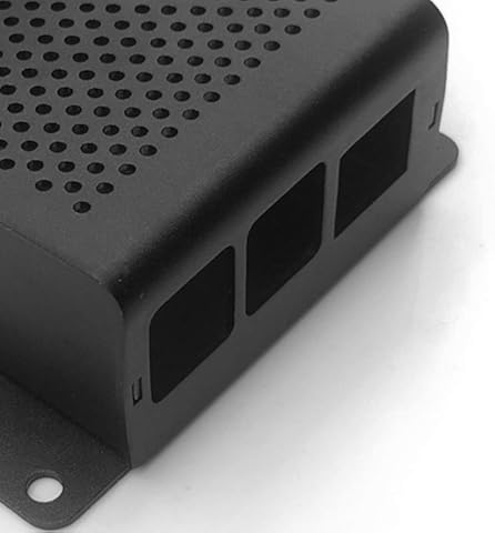 Kurphy para Raspberry Pi 4B Carcasa de Aluminio Carcasa metálica Negra Carcasa Negra Carcasa Negra para RPI 4 Modelo B RPI 4B Carcasa