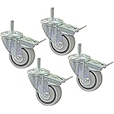 Kreg PRS3090 3-Inch Dual-Locking Caster Set, 4 Piece, Silver