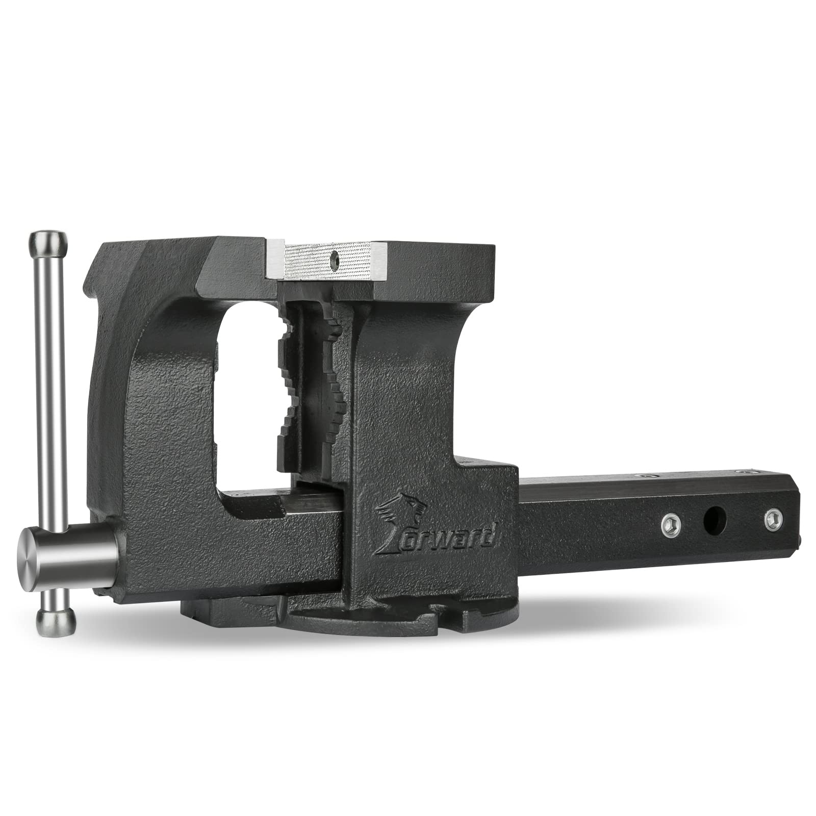 6" Hitch Vise For 2" Receiver – Truck Bench Vise Mount, 5500lb Clamping Force, Ductile Iron Build