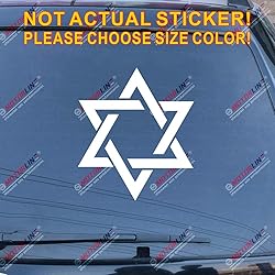 Star of David Decal Sticker Magen David Israel Jew