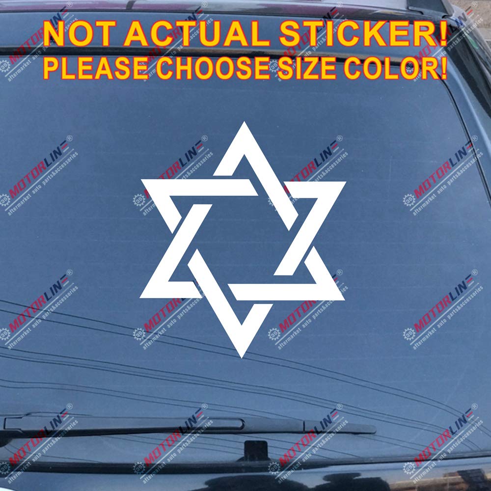 Star of David Decal Sticker Magen David Israel Jew
