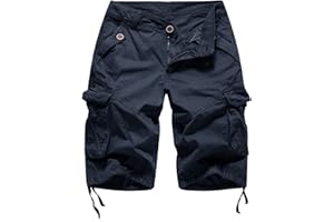 FOURSTEEDS Women's Casual Fitted Multi-Pockets Camouflage Twill Bermuda Cargo Shorts