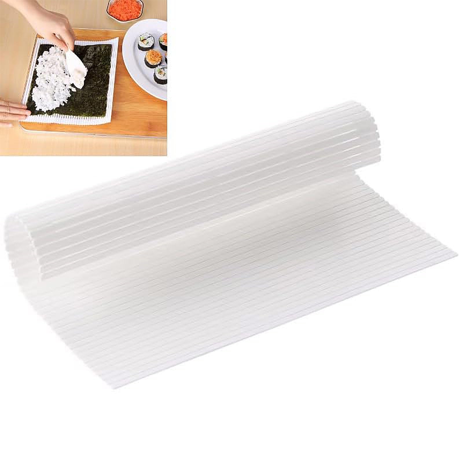 2 Pcs Sushi Rolling Mat，Sushi Rolling Mats，Sushi Making Mat，Rolling Mat Sushi Making Tool Reusable Plastic Sushi Roller for Beginners and Sushi DIY Lovers