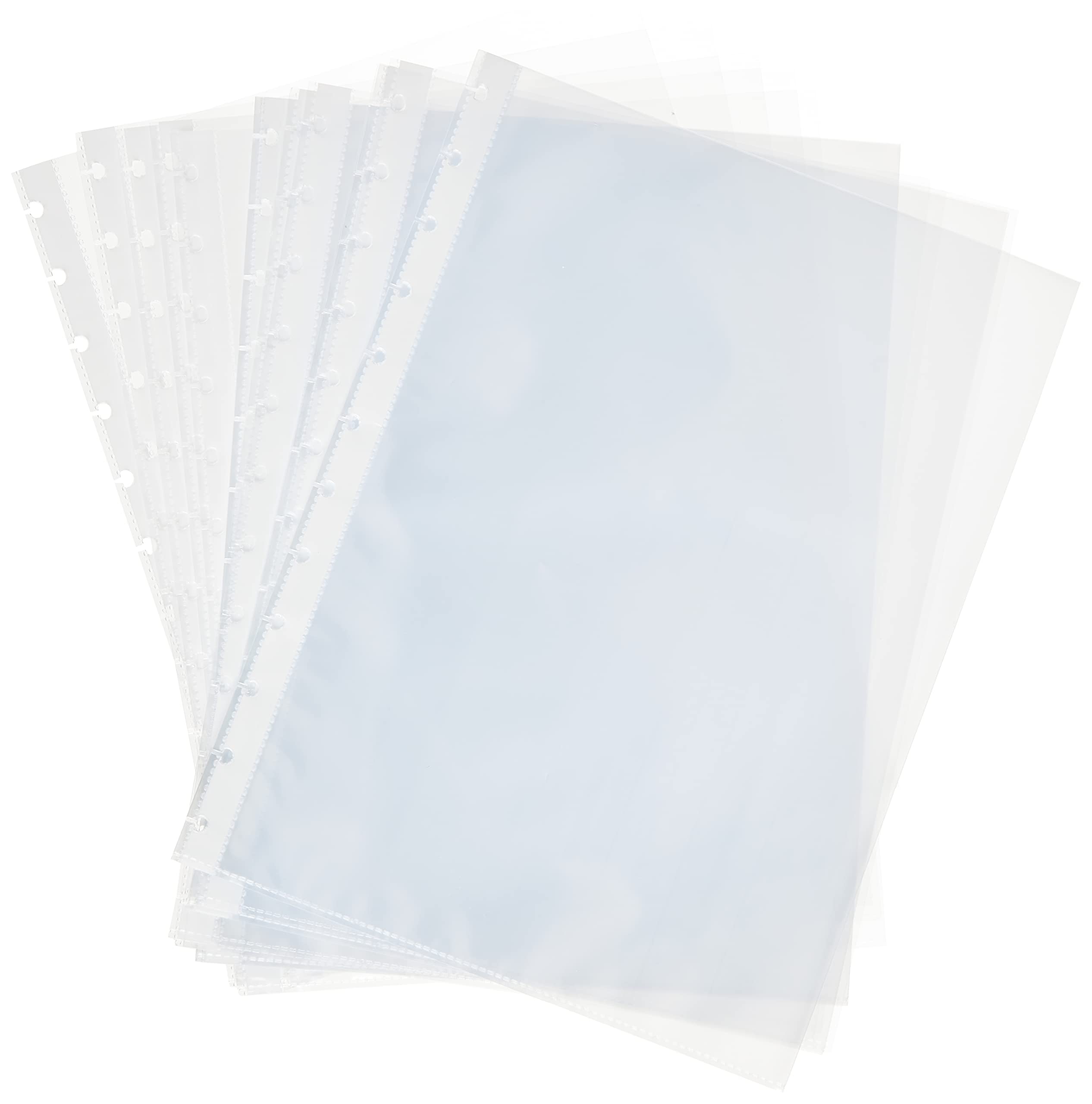 Exacompta - Ref 56270E - PP Display Book Removable Pockets (Pack of 20) - Suitable for Displaying A4 Documents, Refills for Display Books - Clear Transparent