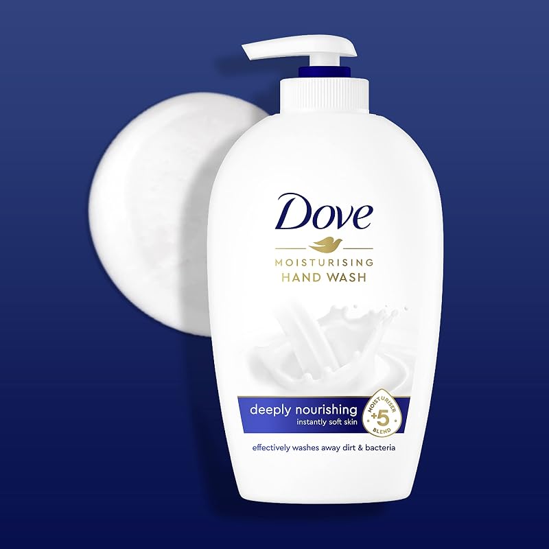 Sabonete líquido de hidratação profunda para as mãos com 5 hidratantes para todos os tipos de pele, embalagem de 12 x 250 ml
