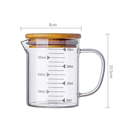 Compra Aishanghuayi Vaso de medición de Vidrio doméstico Ml ...
