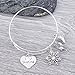 Infinity Collection Figure Skating Bracelet Jewelry | Adjustable Silver Plated Bangle Bracelet | Ice Skate Charm Bracelet | Best Gift for Figure Skating Player and Team