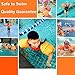 Wowelife Arm Floaties for Kids, Inflatable Swim Arm Bands Floater Sleeves Swimming Rings Tube Armlets for Kids and Toddlers(Orange)
