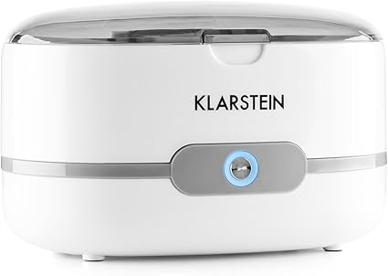 Klarstein Superpure Sterilizzatore Ultrasuoni Per Occhiali E Gioielli Funziona Con Acqua Corrente Serbatoio In Acciaio Inox Dimensione Compatta Semplice Da Gestire Bianco Amazon It Casa E Cucina