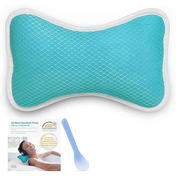 Amazon.com : Bath Pillow for Tub, Non Slip with 2 Large