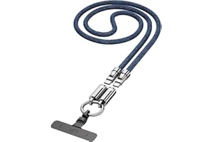 KEGECOL Crossbody Lanyard 4ft (120cm) – Cell Phone Neck & Shoulder Strap with Built-in 240W USB-C Charging Cable & Data Trans