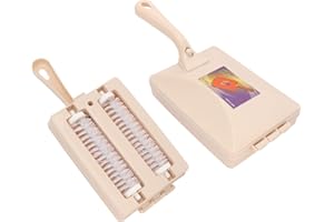 Brrnoo Carpet & Upholstery Cleaning Brush, Double Roller Brush Head, Portable & Lightweight, Soft Bristles, Polypropylene Mat