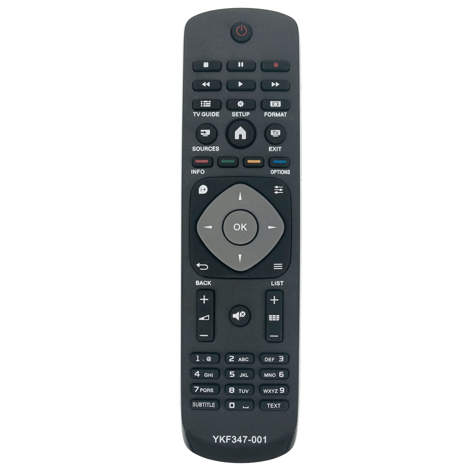 VINABTY YKF347-001 MB17562 Replacement Remote Control for PHILIPS TV 398GR8BD1NEPHH 398GR08BEPHN0008CR 49PUT4900 55PUK4900 40PFK4200 32PHH4009 48PFT4100 40PFH4200