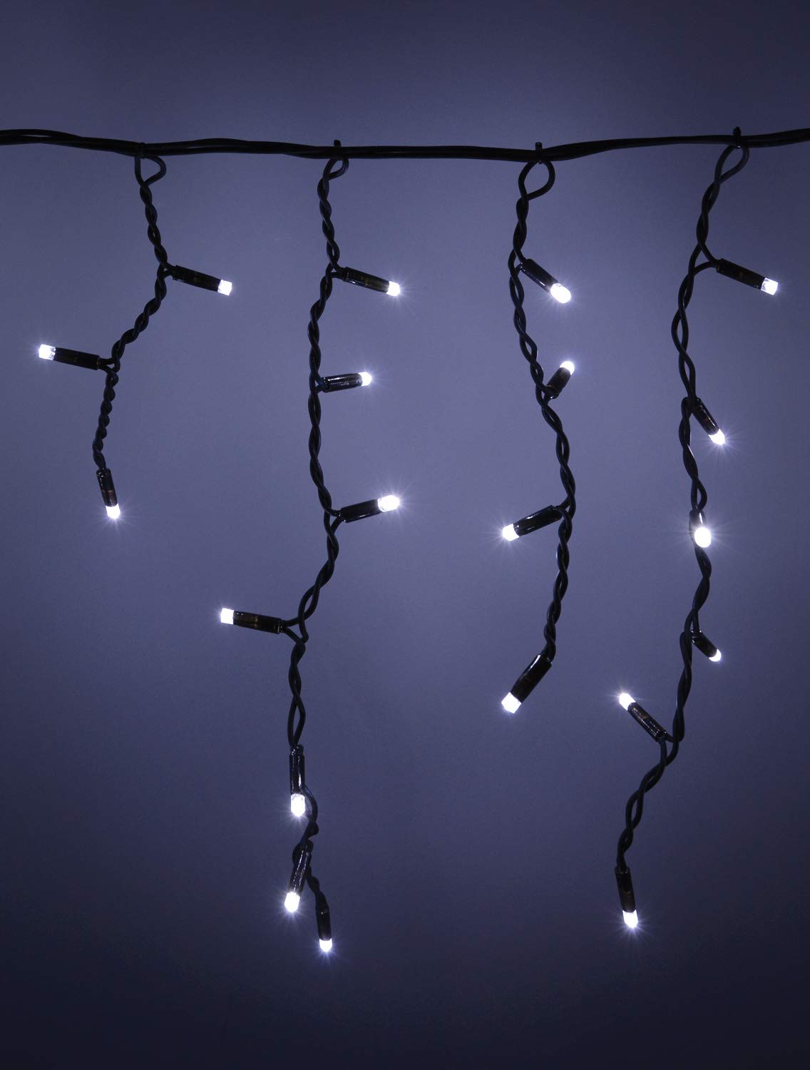 Lyyt | Extendable Icicle Style String Lights | Cool White
