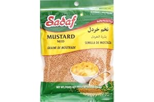 Sadaf Mustard Seeds 113gr - Mustard Seeds for Cooking or Pickling Whole - Kosher and Halal - 113 gr Resealable bag