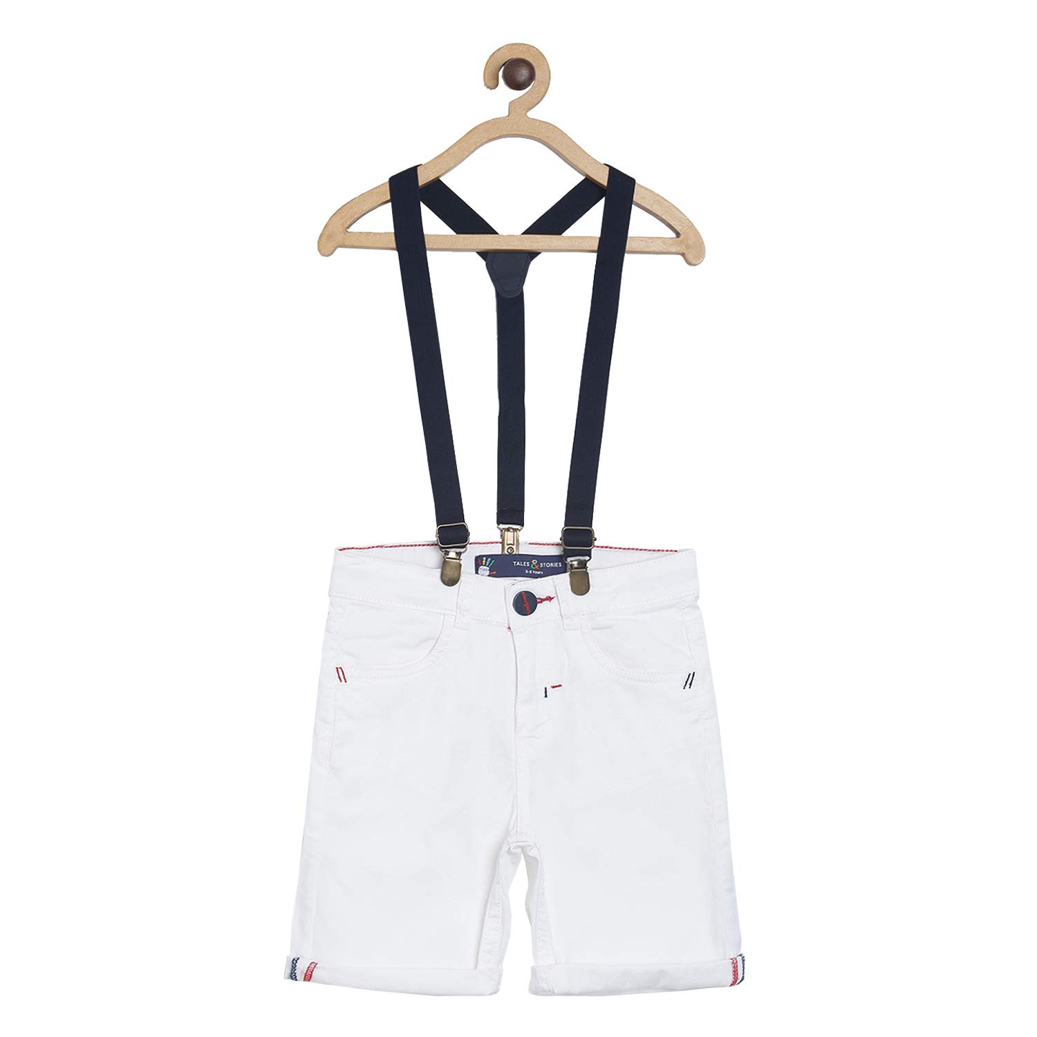 baby boy white shorts with suspenders