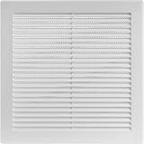 Vent Systems 250x250 mm White Air Ventilation Grille with Louvers