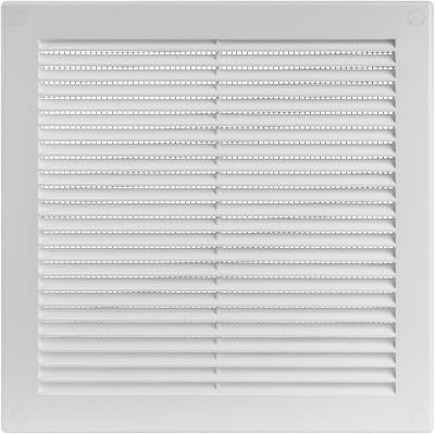 Vent Systems 250x250 mm White Air Ventilation Grille with Louvers