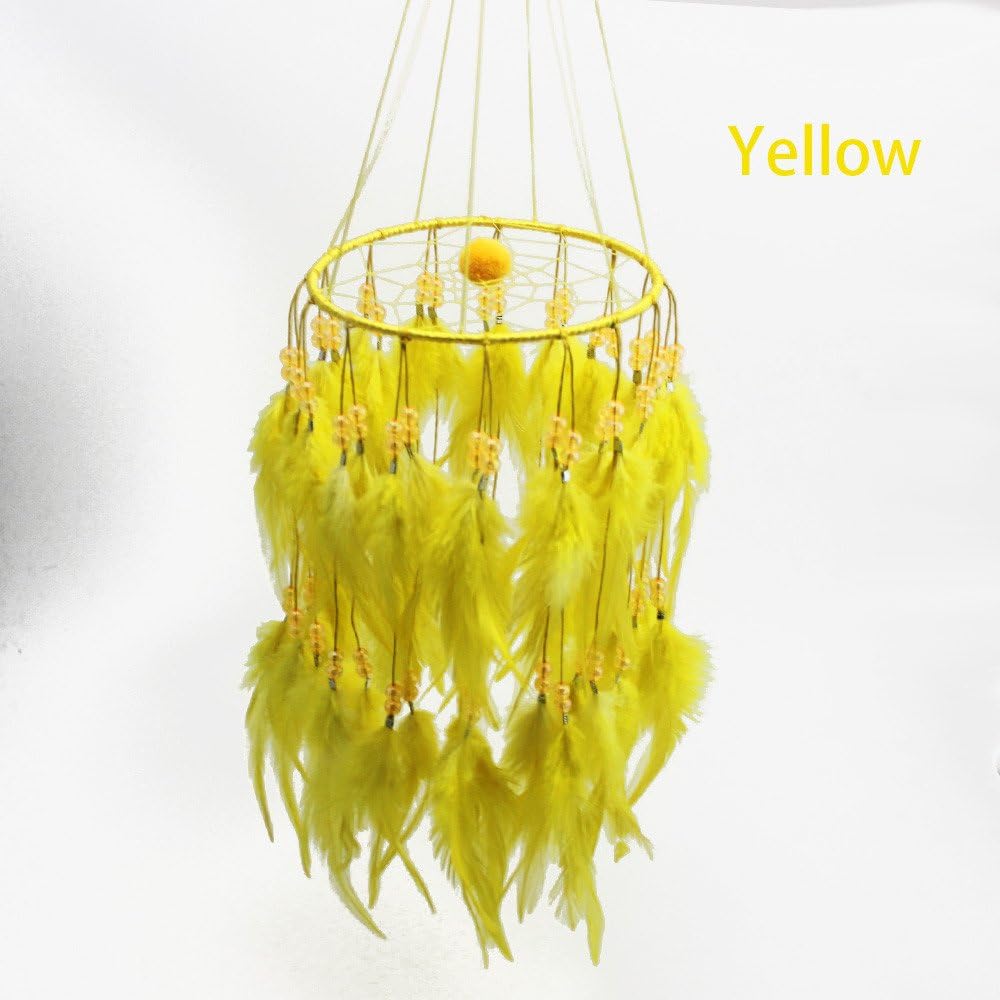 von YIRUI dream catcher Wall Hanging dream net wind chimes hang ornaments creative hanging dream net size: 15 * 50cm,F