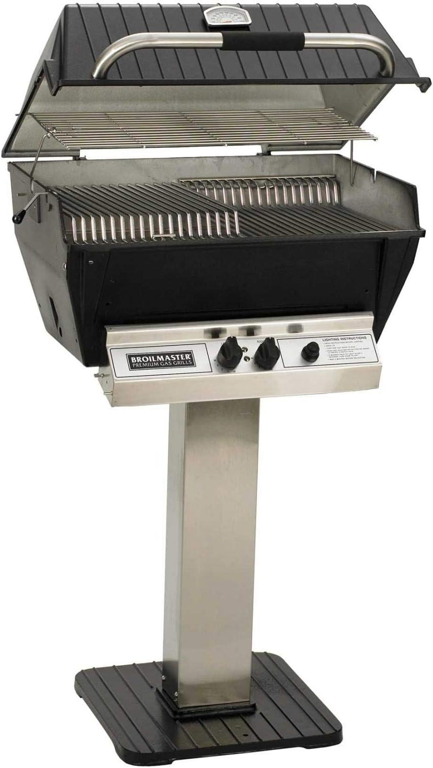 Review Broilmaster P3XF Premium Propane Gas Grill On Stainless Steel