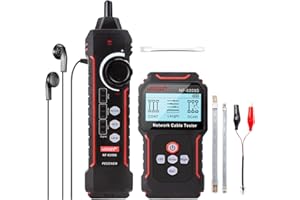 NOYAFA NF-8209S Upgrade Advanced Network Cable Tester with PoE& NCV，Cable Length Test，Port Flashing，Multifunction Anti Interf