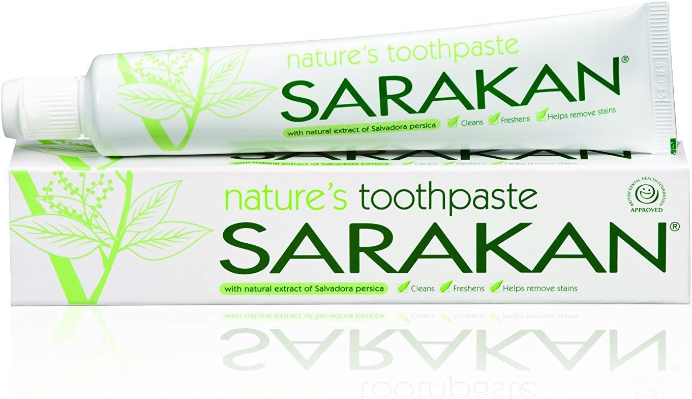 6 x Sarakan Nature’s Toothpaste (50 ml), 50 ml (Pack of 6)