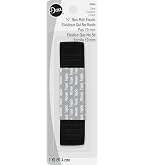 Dritz 1/2 x 30 yd Ribbed Non-Roll Elastic, White