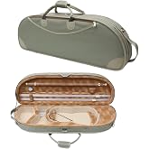 WUQIMUSC Violin Case 4/4 Full Size, Lightweight Nylon Oxford Bag | Water-Resistant Exterior, Thick Foam Padding Interior, Secure Zipper Closure, Dedicated Bow &amp; Accessory Pockets