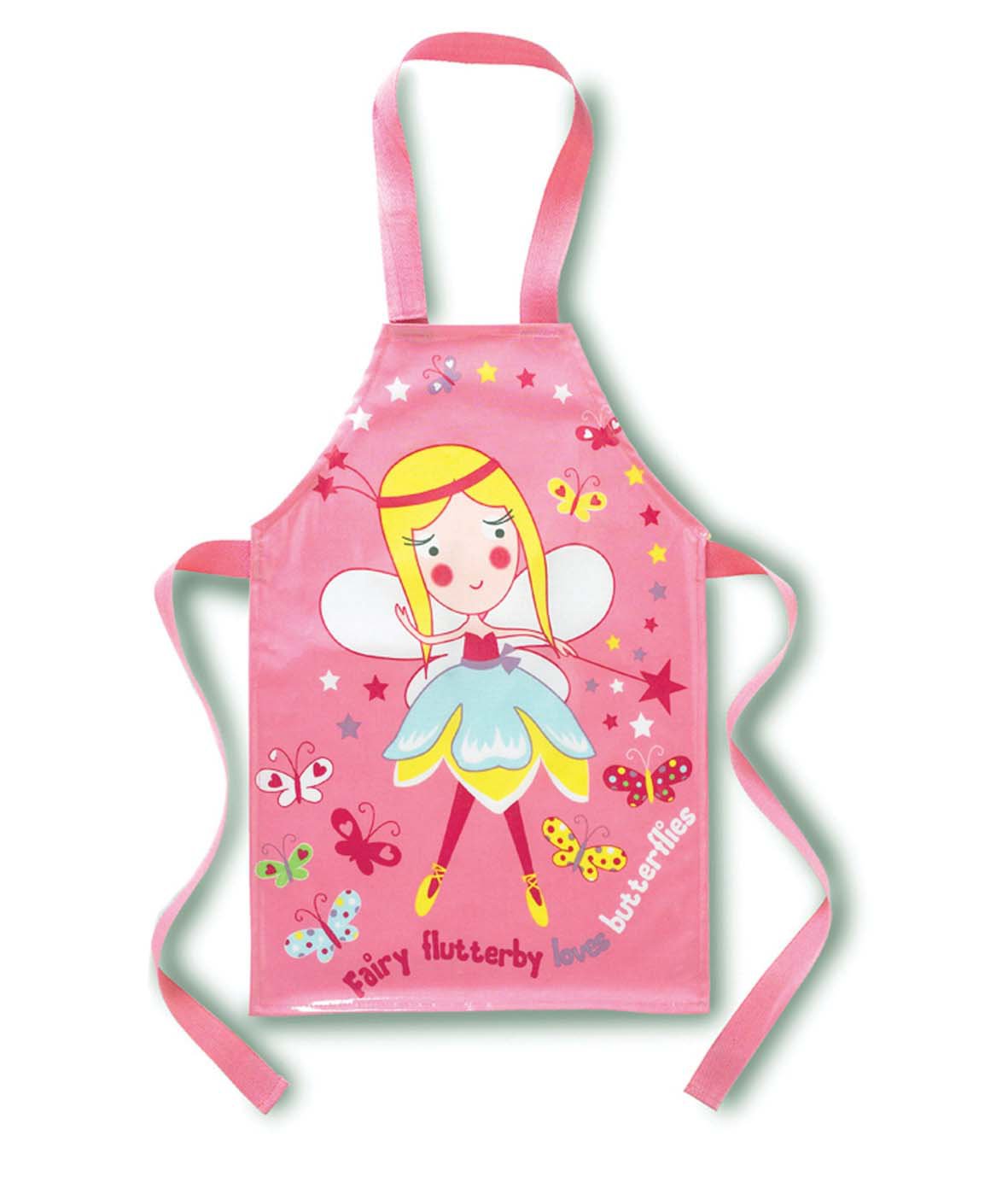 Cooksmart Kids British Designed PVC Kids Apron | Kids Aprons For Cooking, Arts & Crafts or Other Hobbies | Childrens Aprons For Baking, Cooking, Cleaning or Arts & Crafts - Fairy