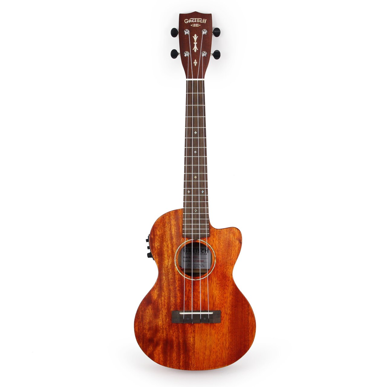 GretschG9121 Tenor A.C.E Acoustic-Electric Ukulele with Gig Bag - Honey Mahogany Stain