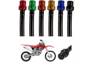 Ywbfove 6PCS Colorful Motorcycle Gas Cap Gas Fuel Tank Cap Vent,Breather Hose Fuel Tank Cap Vent Hose Tube CNC Universal for 
