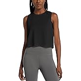 baleaf Workout Tops for Women Crop Tank Top Quick Dry Athletic Gym Exercise Sleeveless Shirts Muscle Yoga Loose Fit