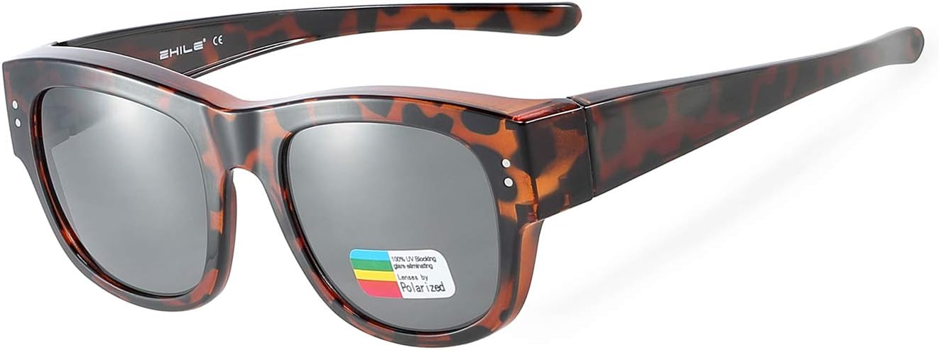 Oversized Sunglasses Over Prescription Glasses Polarized Fits Over Glasses for Women UV400 Protection