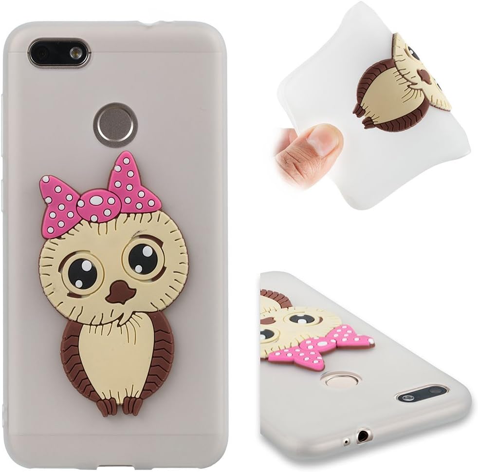 Huawei Y6 pro 2017 Case,CareyNoce New Fashional TPU Soft Case Panda Cat Unicorn Pattern Silicone Protective Skin Cover Cell Phone Case for Huawei Y6 pro 2017/P9 lite mini/Enjoy 7 5.0"