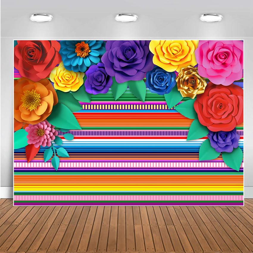 Mexican Theme Striped Party Backdrop