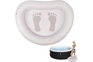 HOUSEEN Inflatable Swimming Pool Foot Bath, Foot Soaking Bath Basin for Pool Entry Ladder, Pool Foot Wash Basin for Above Ground Swimming Pools Hot Tub Spas