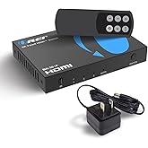 OREI HDMI Switch with Remote – 4K@120Hz 4:4:4 or 8K@60 4:2:0 HDMI Switcher – HDR10+, Dolby Vision, VRR, ALLM, CEC – HDMI Switch Perfect for PS5/Xbox, Blu-ray Players, Fire TV