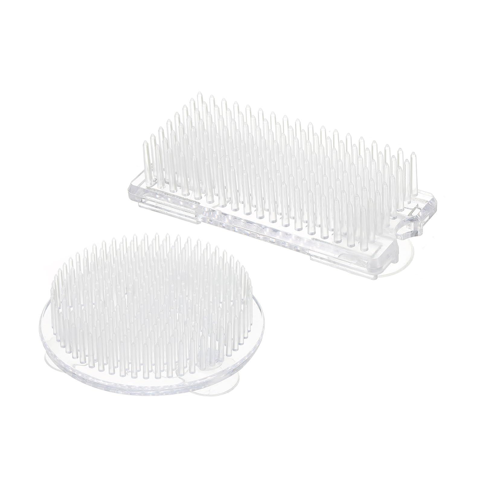 PATIKIL Flower Frogs Ikebana Kenzan, 2Pcs/1Set Floral Arranger Frog Plastic Flower Fixed Tool for Vase Flower Arrangement, Transparent