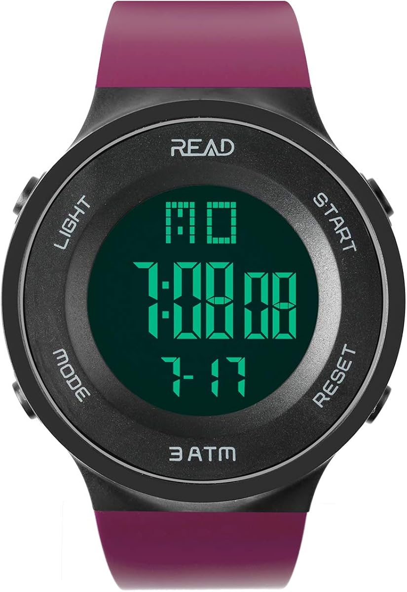digital watch with seconds