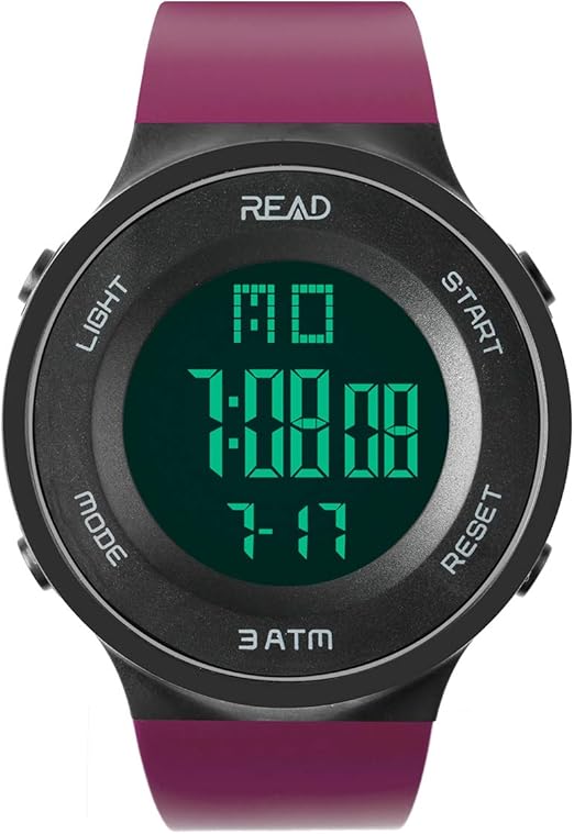 digital watch with seconds