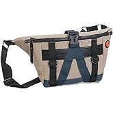 Joan & David 20 Inch Sport Nylon Travel Sling Pouch with Slip Pockets (Tan/Multi)