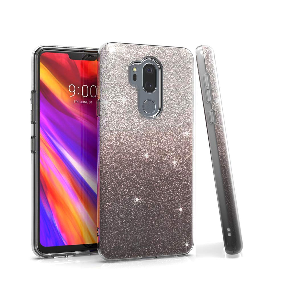 Best lg g7 thinq clear case with glitter
