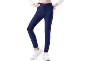 CETKIT Girls Leggings Cotton Leggings for Toddler Footless Girls Pants Stretchy Baby Girl's Pants Infant Basic Size 6M -14Y