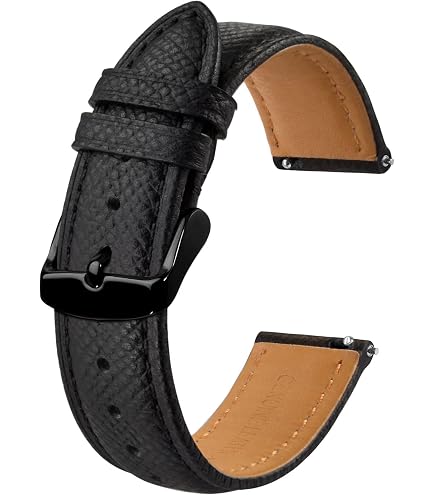 Amazon.com: ANNEFIT Quick Release Watch Band 16mm with Black 