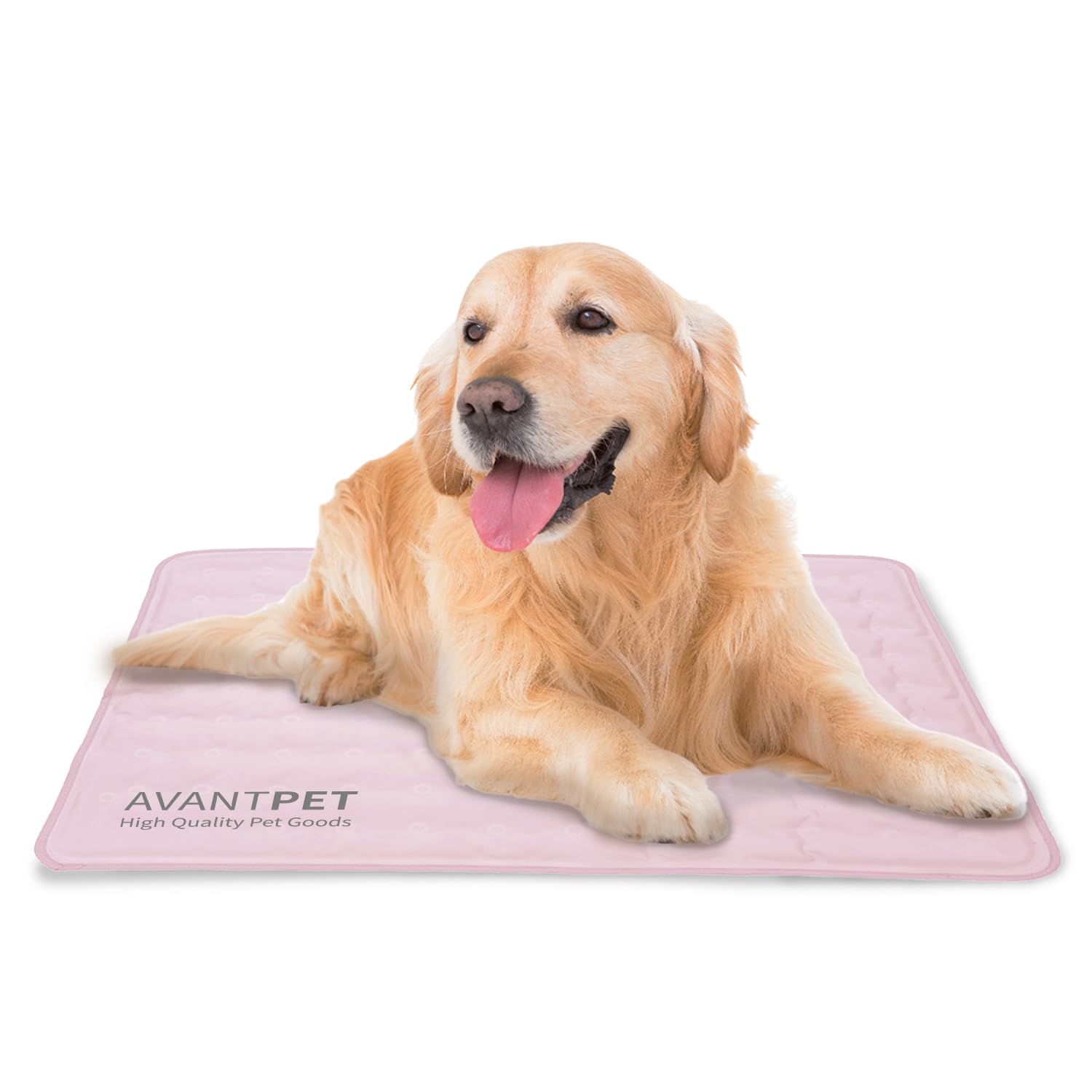 Photo 1 of AVANTPET Cool Gel Reversible Comfortable Pet Cooling mat for Cats and Dogs, Pressure Activated, Non-Toxic Gel, Easy to Clean, Water Proof (Large, Pink)