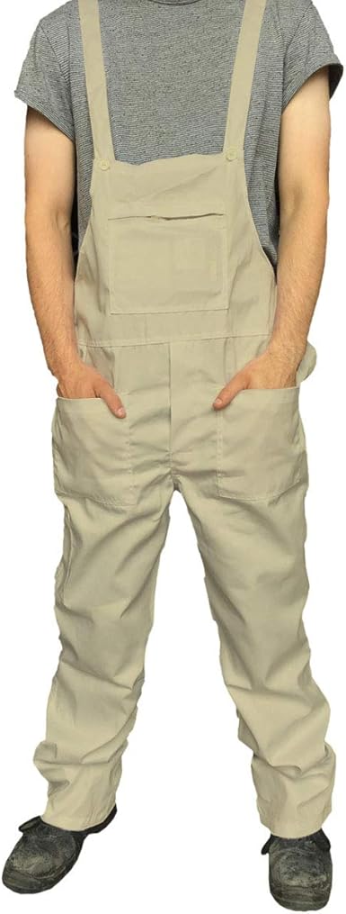 beige dungarees mens
