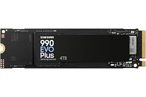 Samsung SSD 990 EVO Plus 4TB, PCIe Gen 4x4 | 5x2 M.2 2280, Up to 7,250 MB/s | NVMe Internal Solid State Drive, Upgrade Storage for PC/Laptops, HMB Technology & Intelligent Turbowrite 2.0 (MZ-V9S4T0B/AM)