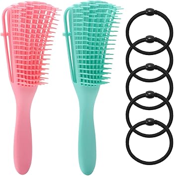 Zitfri 2 Pcs Brosse Demelante Pour Cheveux Crepus Brosses Cheveux Crepus Demelante Afrotexture 3a A 4c Ondules Longs Epais Boucles Amazon Fr Beaute Et Parfum